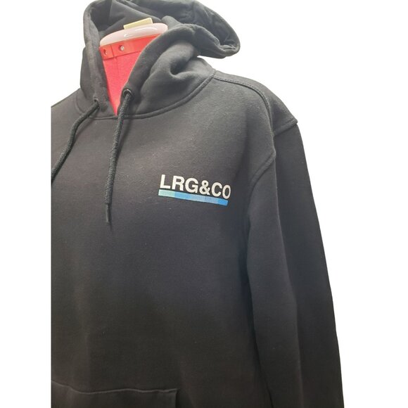 Lifted Research Group Black Giraffe Pullover Hoodie Sweatshirt LRG & Co Mens L - Picture 2 of 12
